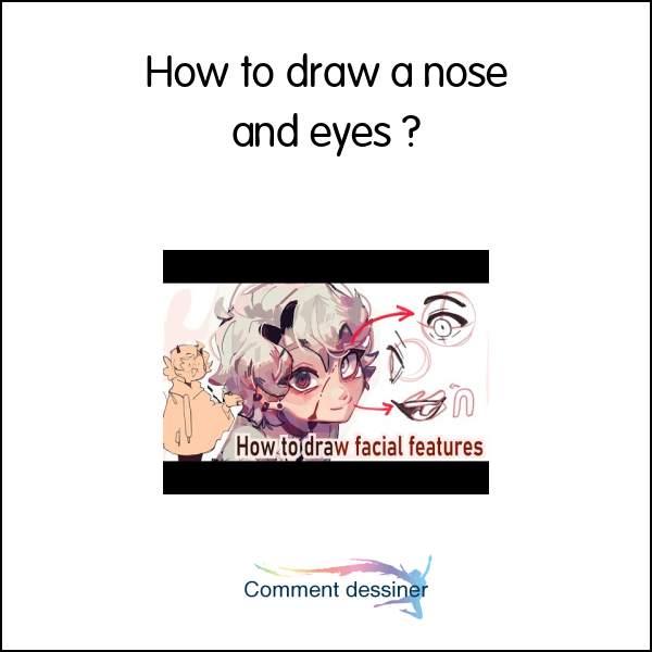 How to draw a nose and eyes